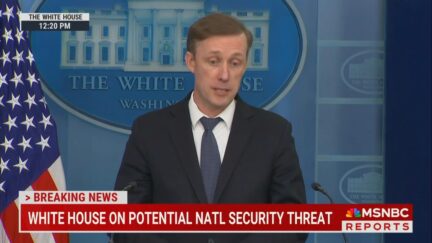 National Security Advisor Jake Sullivan at White House press briefing