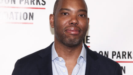 FILE - Author Ta-Nehisi Coates attends the The Gordon Parks Foundation Annual Awards Gala in New York, May 22, 2018.