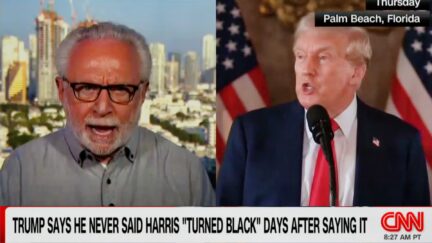 CNN's Wolf Blitzer Busts Trump For Claiming He Didn't Say Kamala Harris 'Turned Black'-2024-08-09