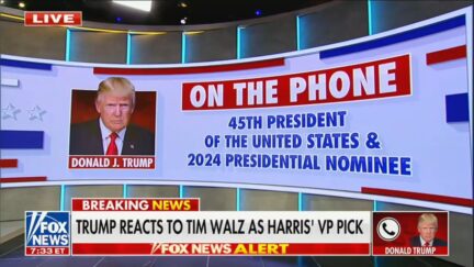 Trump on the phone with Fox