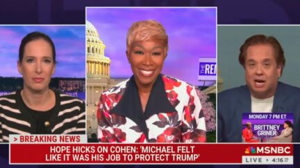 Joy Reid and George Conway