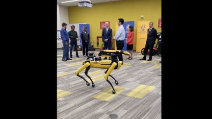 Joe Biden Metts Spot the Robot Dog