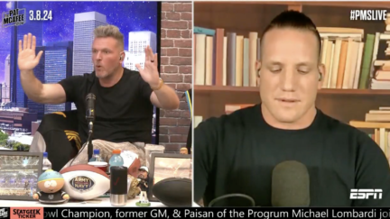 Pat McAfee reacts to Biden's SOTU gaffe